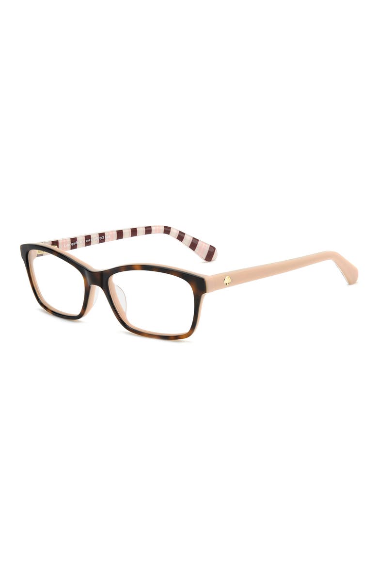 catrina 51mm rectangular optical glasses, Alternate, color, PINK HAVANA PINK