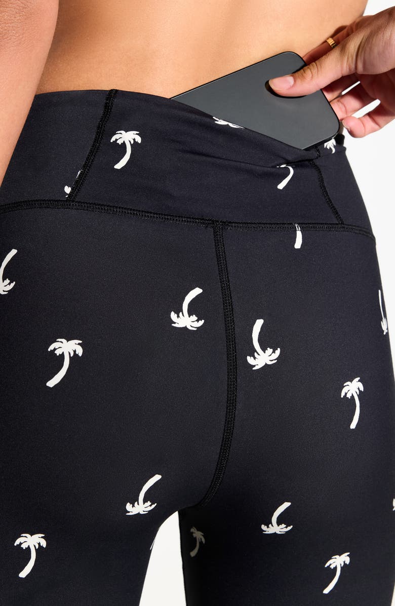 Spiritual Gangster Throwing Shade Lotus Leggings, Alternate, color, Black