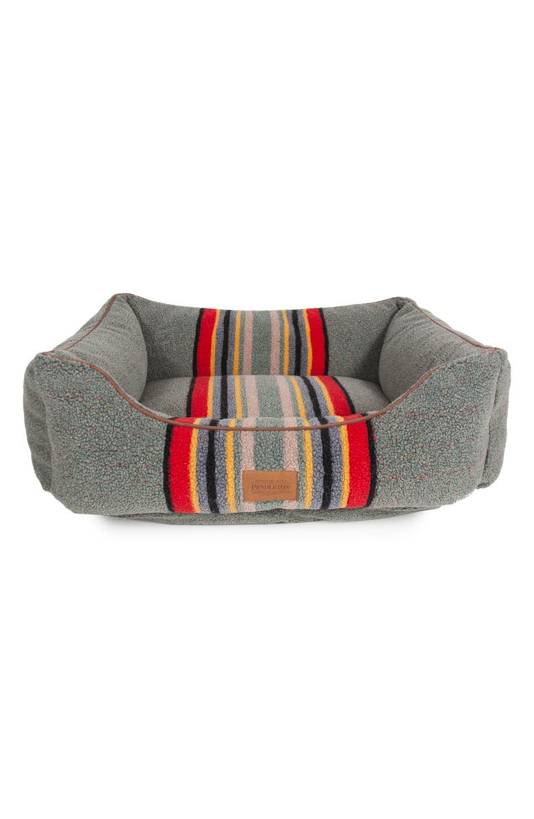 Pendleton Kuddler Dog Bed, Alternate, color, Heather Green