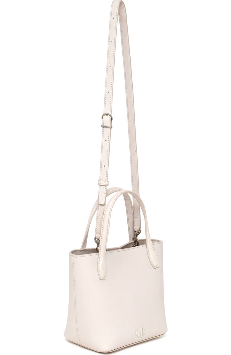New Amsterdam Leatherworks Asher Leather Tote Bag, Alternate, color, Ivory