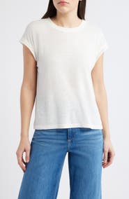 Wit & Wisdom Crochet Cap Sleeve Tee