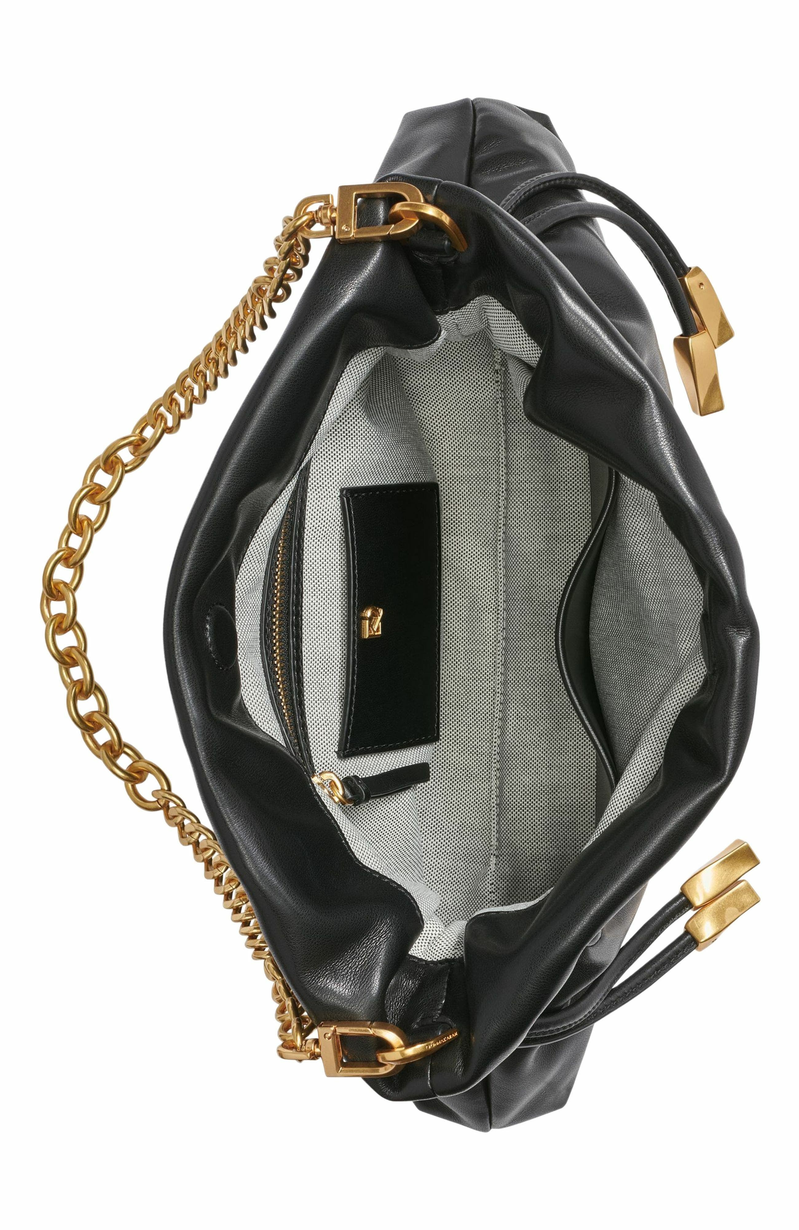 Donna Karan New York Southold Clutch, Alternate, color, Black/Gold