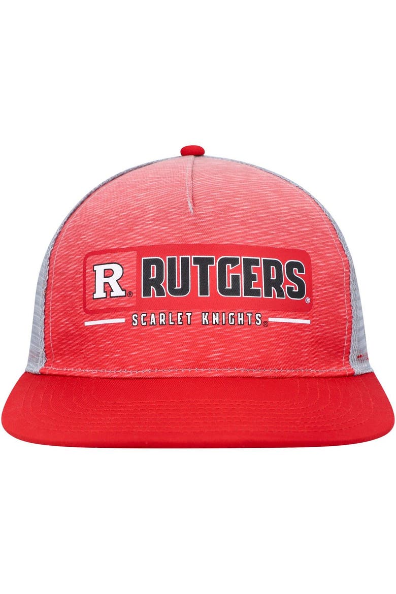 Men's Colosseum  Scarlet/Gray Rutgers Scarlet Knights Snapback Hat, Alternate, color, Scarlet