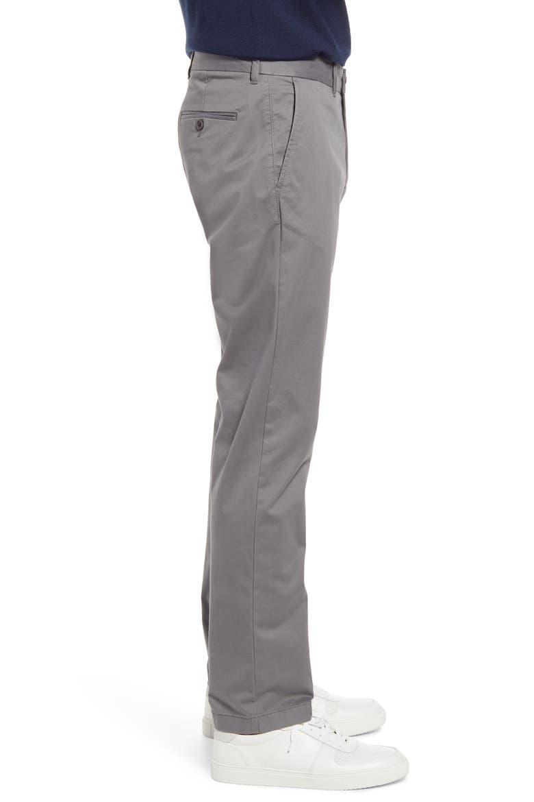Sueded Slim Fit Stretch Chinos, Alternate, color, GREY DARK CHARCOAL HEATHER