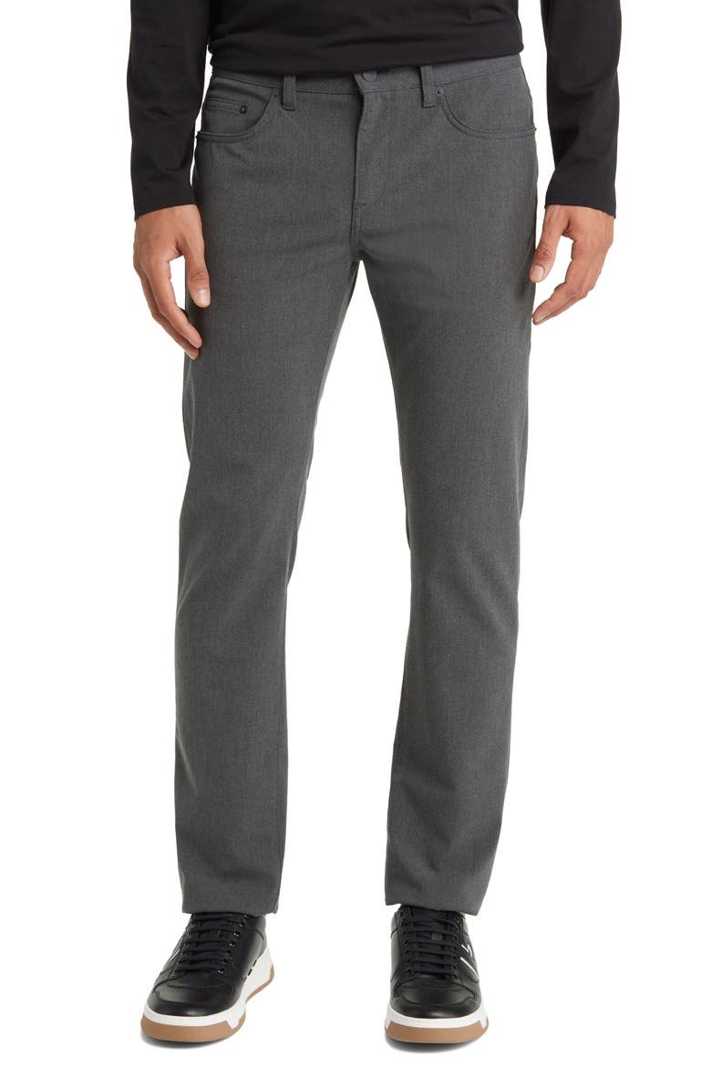 Delaware Slim Fit Five Pocket Pants, Main, color, CHARCOAL