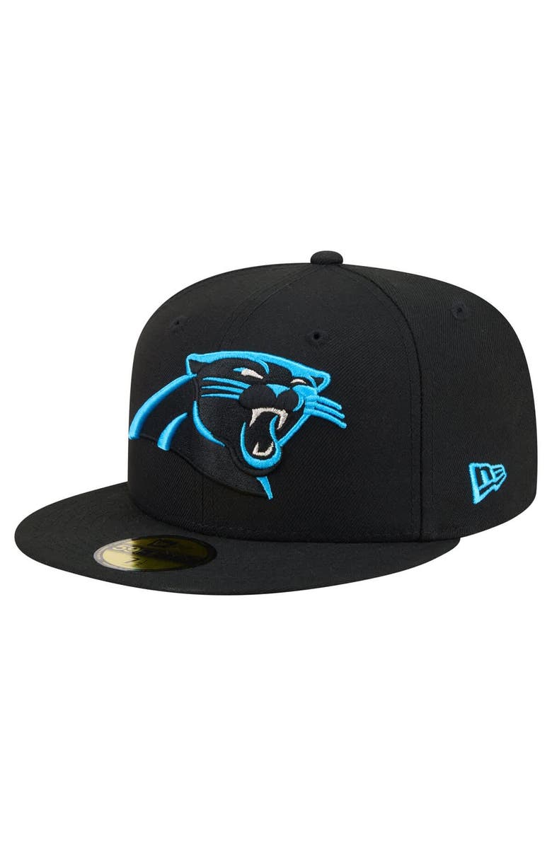 New Era Men's New Era Black Carolina Panthers 59FIFTY Fitted Hat, Main, color, Black