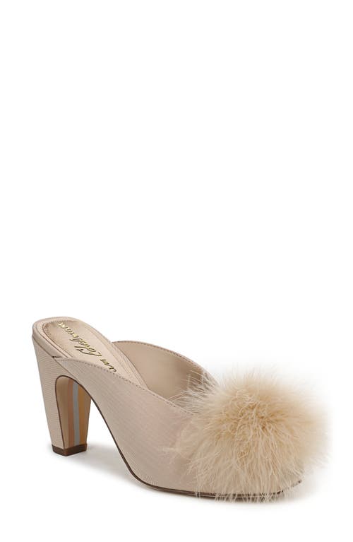 Sam Edelman Witney Feather Embellished Pump In Neutral