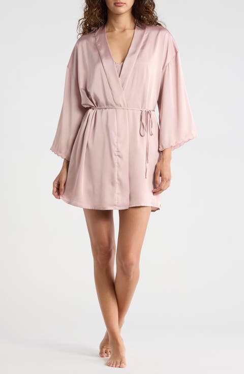 3-Piece Short Pajamas & Robe Set
