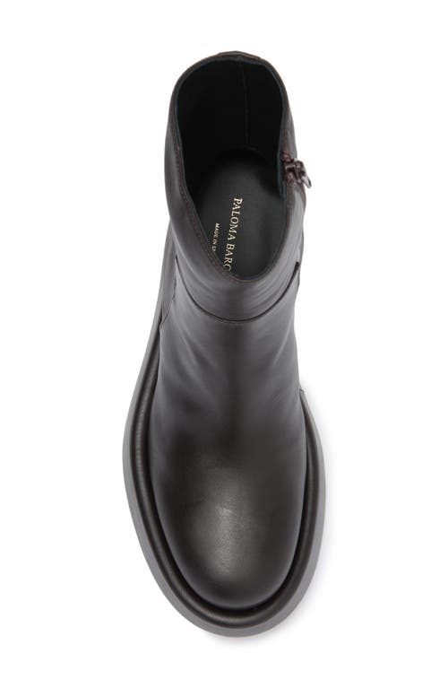 Paloma Barceló Paloma Barcelo Frida Iris Leather Wedge Boot (women)<br /> In Moka