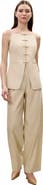 Rebecca Taylor Beatrice Stretch Linen Pant