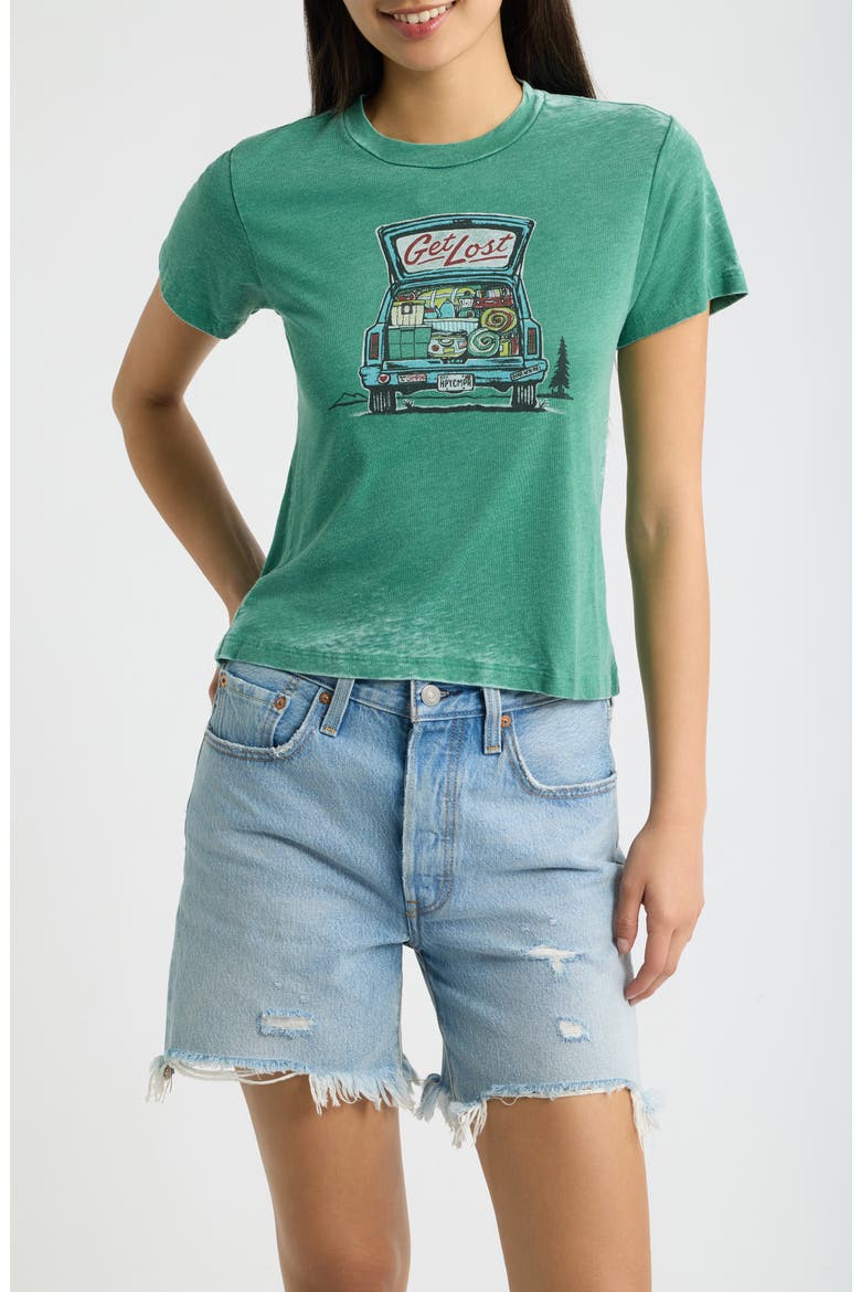 Camper Burnout Graphic Tee, Main, color, GREEN BRIAR