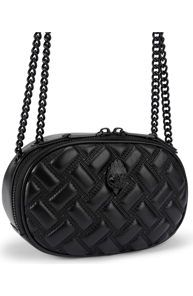 Kurt Geiger London Kensington Small Leather Oval Camera Bag, Alternate, color, Black