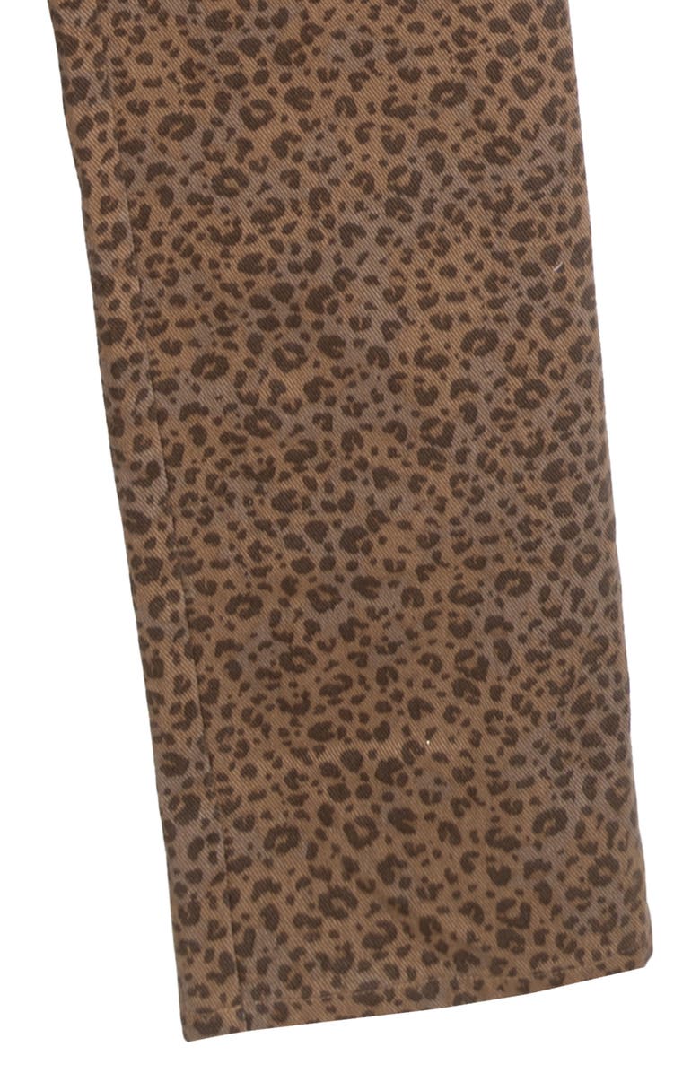 Tween Diva Kids' London Graphic T-Shirt & Leopard Twill Pants Set, Alternate, color, Light Brown