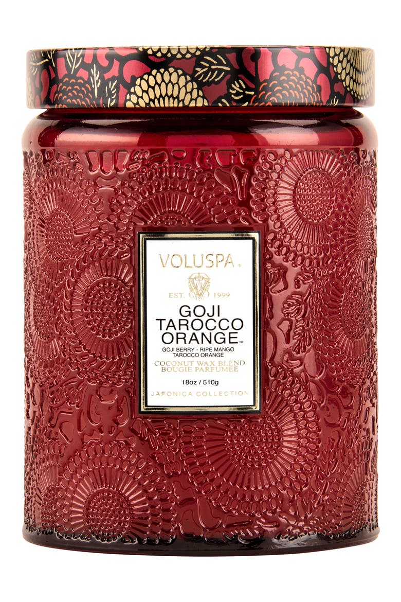Goji Tarocco Orange Large Jar Candle, Alternate, color, GOJI TAROCCO ORANGE