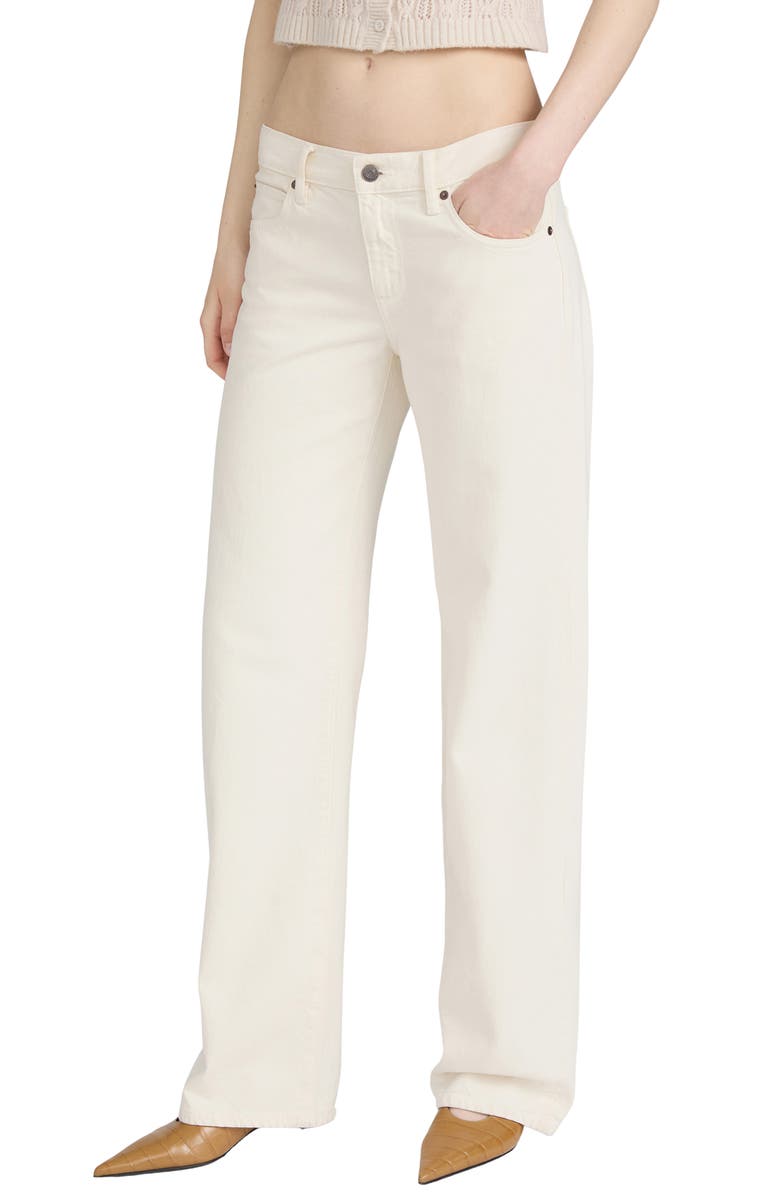 FRAME The Saturday Low Rise Relaxed Straight Leg Jeans, Alternate, color, Shell