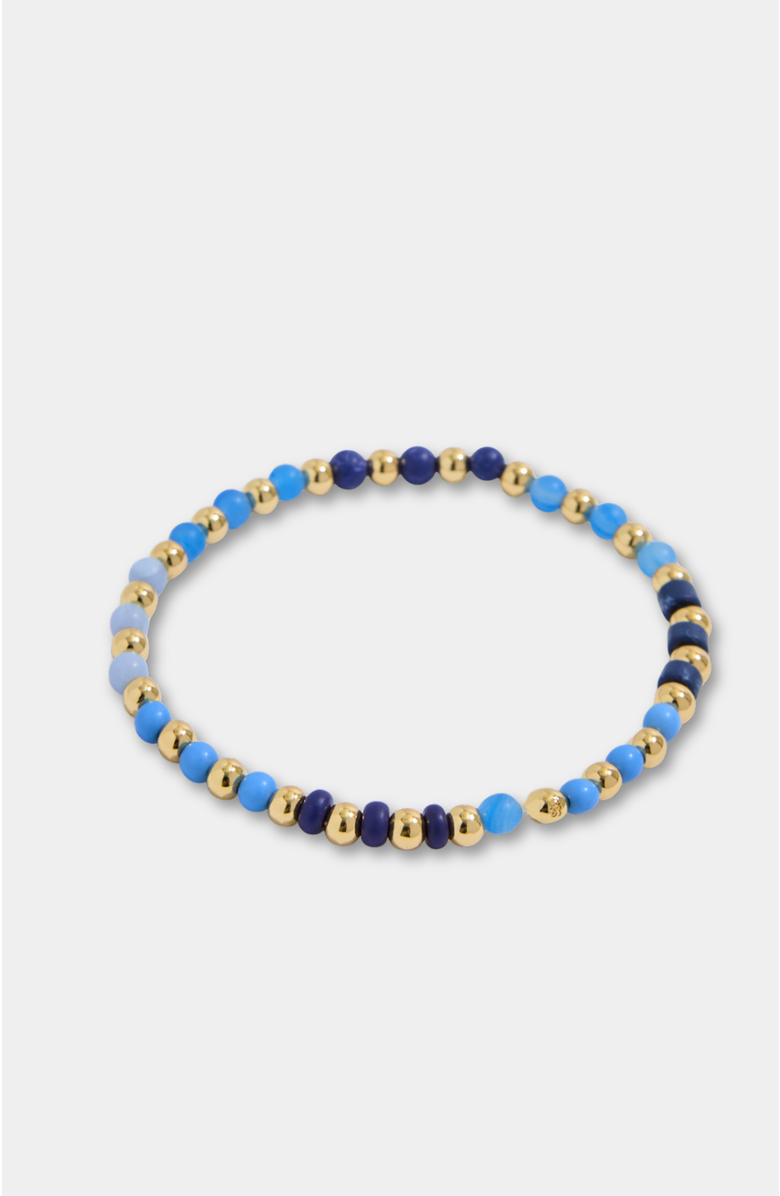 Stella & Dot Kate Gemstone Beaded Bracelet, Main, color, Blue