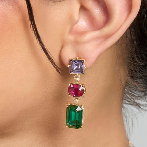 Bcbg Multi-gem Drop Earrings In Multi