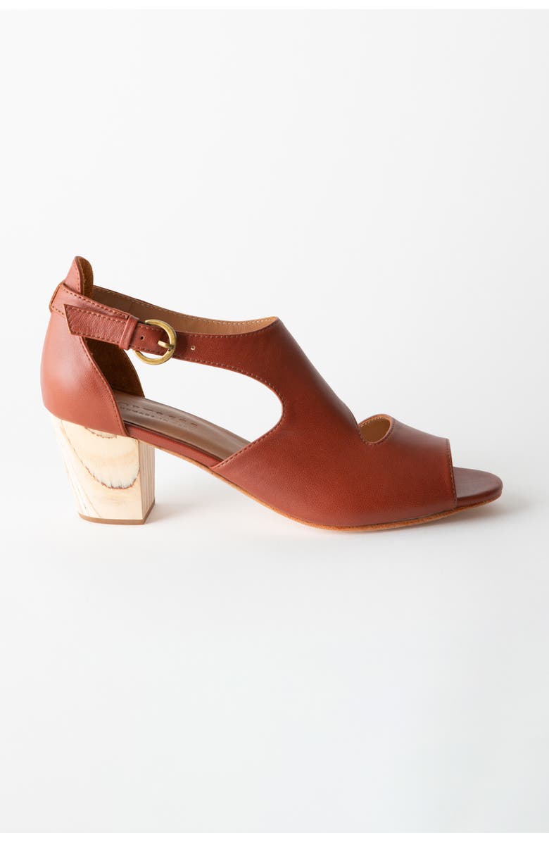 Fortress Victoria Naya Open Toe Pump, Alternate, color, Cedar Nappa