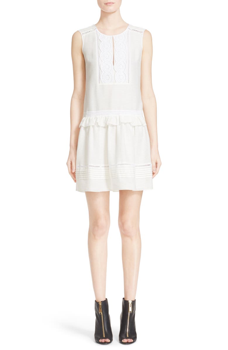 Burberry Nanette Sleeveless Drop Waist Dress, Alternate, color, 