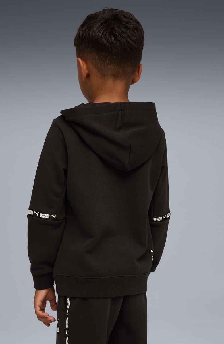 PUMA x Hot Wheels Kids' Cotton Blend Hoodie, Alternate, color, Puma Black