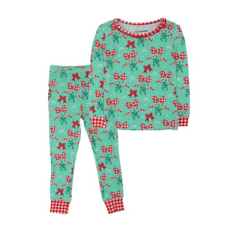 Ruffle Long Sleeve Pajama Set, Signature Rear Ruffles (baby)