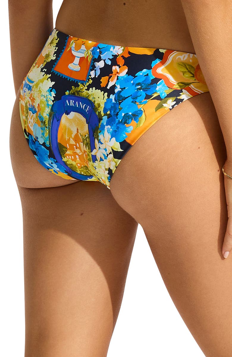 Seafolly Ciao Bella Mini Hipster Bikini Bottoms, Alternate, color,