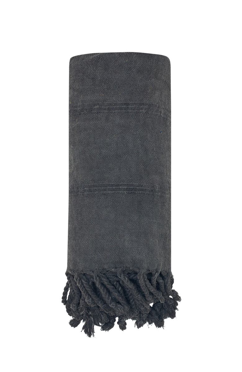 Sunkissed Sand Free Beach Towel - Stonewashed, Main, color, Bali Charcoal