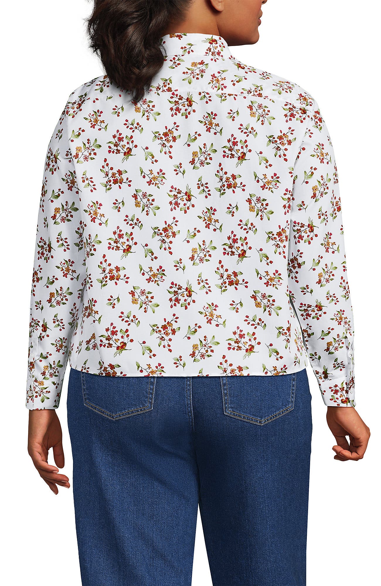 No Iron Boxy Cropped Shirt - image 4