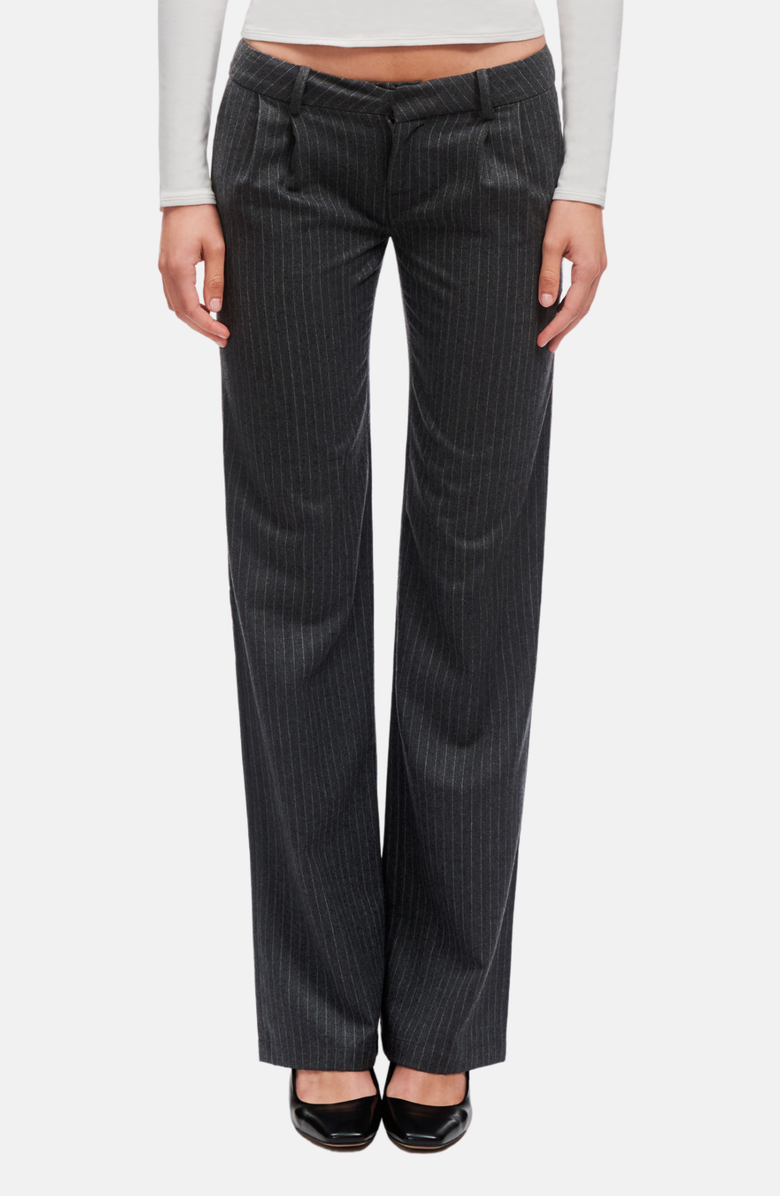 OW Collection LANI Suit Pants, Main, color, Grey Pinstripe