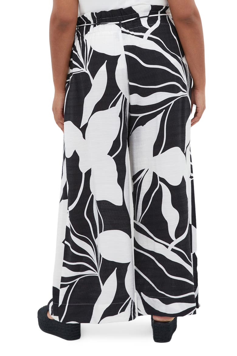 High Waist Wide Leg Pants, Alternate, color, PALM PARADISE