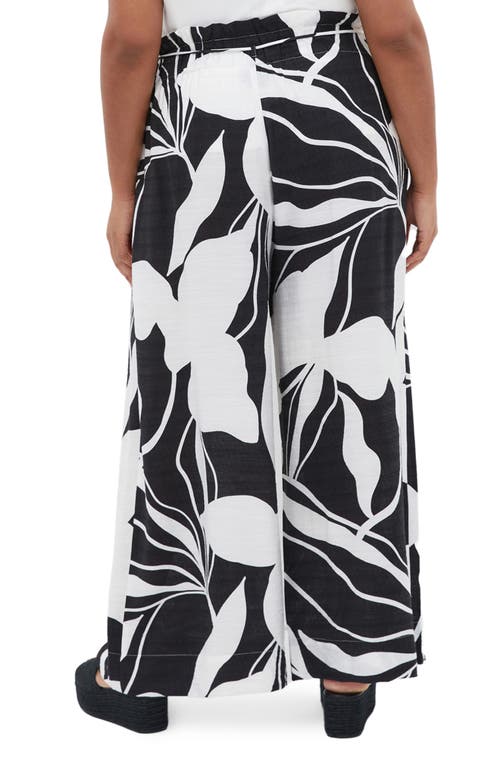 Shop City Chic High Waist Wide Leg Pants In Palm Paradise