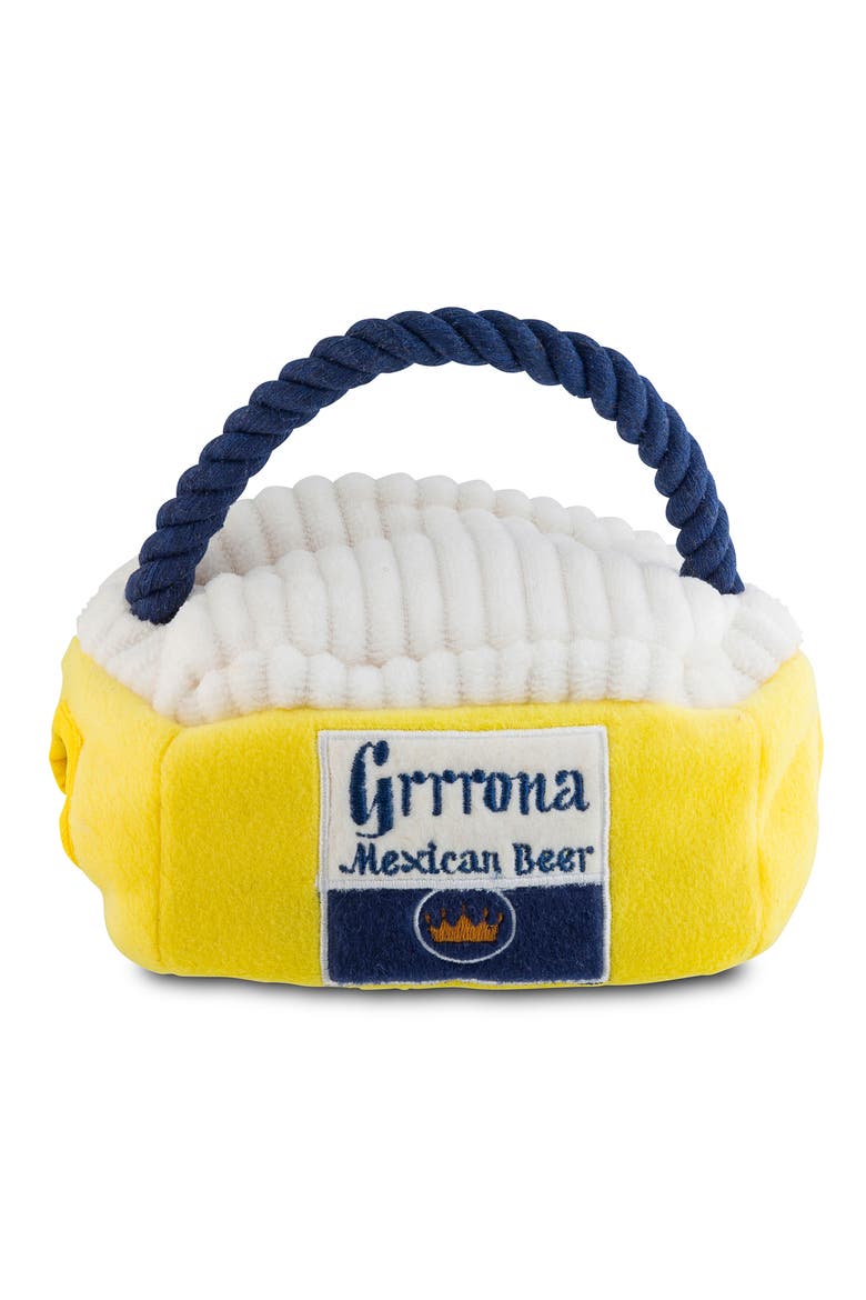 Grrrona Beach Cooler Dog Toy, Alternate, color, YELLOW MULTI