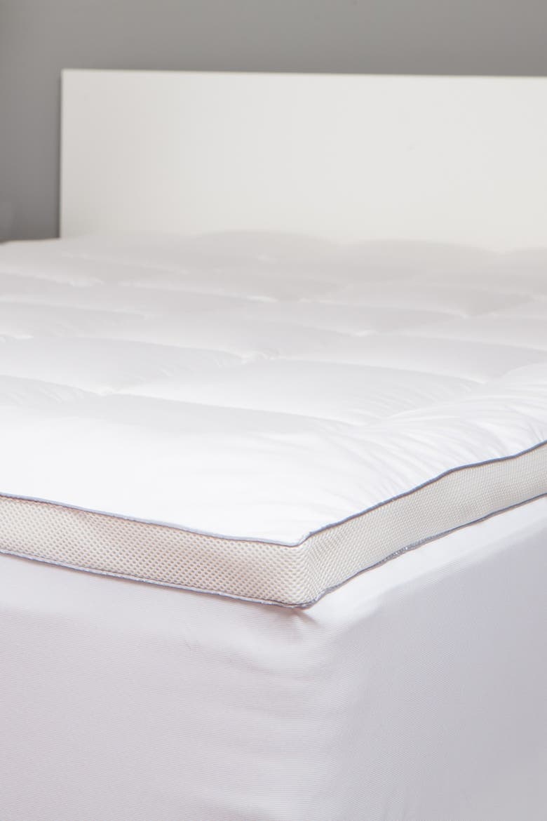 PowerNap Technology Mattress Pad - King, Alternate, color, WHITE