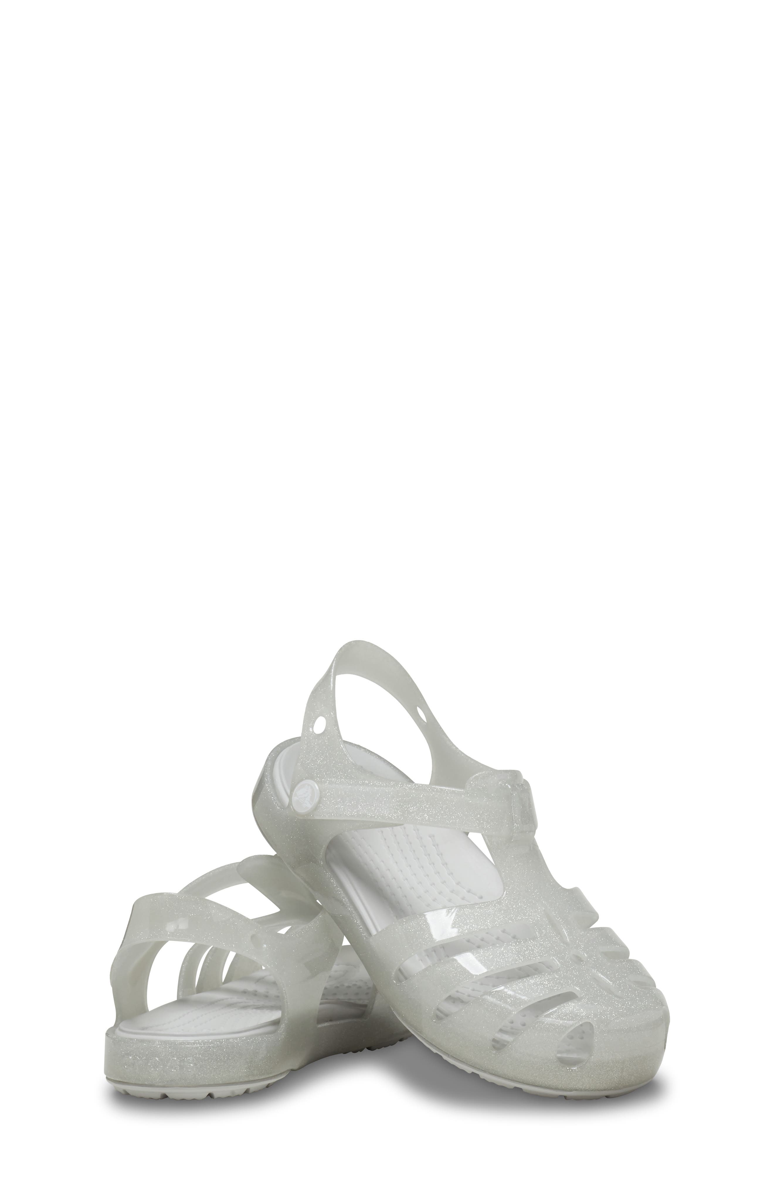 CROCS Isabella Glitter Jelly Fisherman Sandal, Alternate, color, 