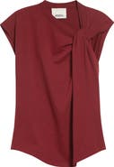 Isabel Marant Nayda Asymmetric Cotton Slub Top