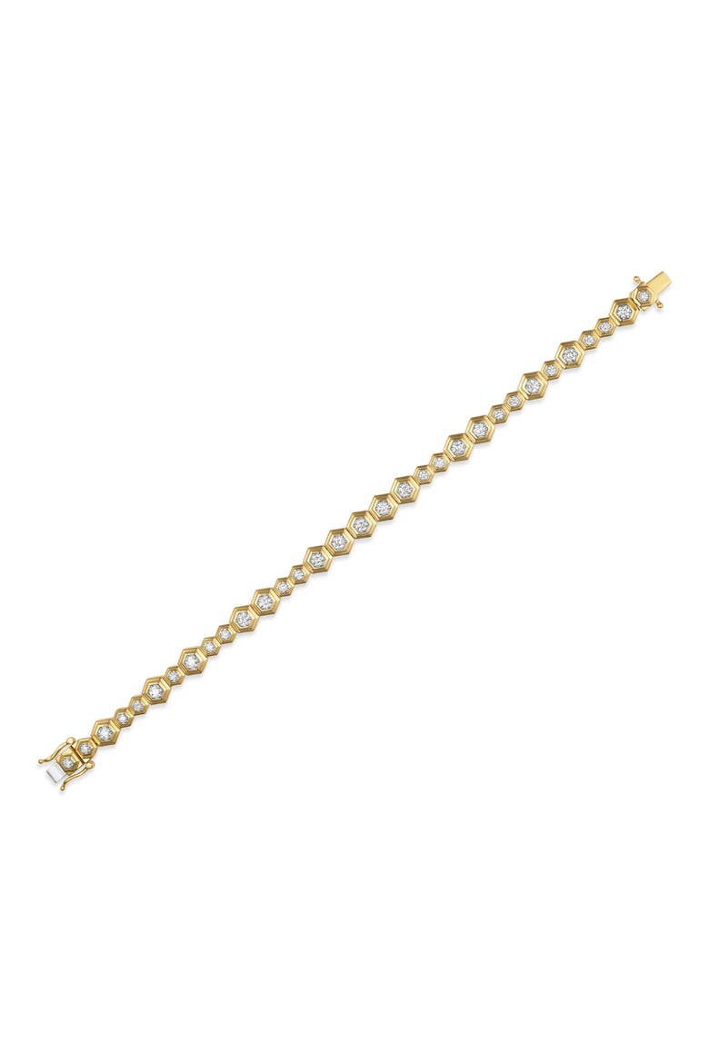 Honeycomb Diamond Bracelet, Main, color, YELLOW