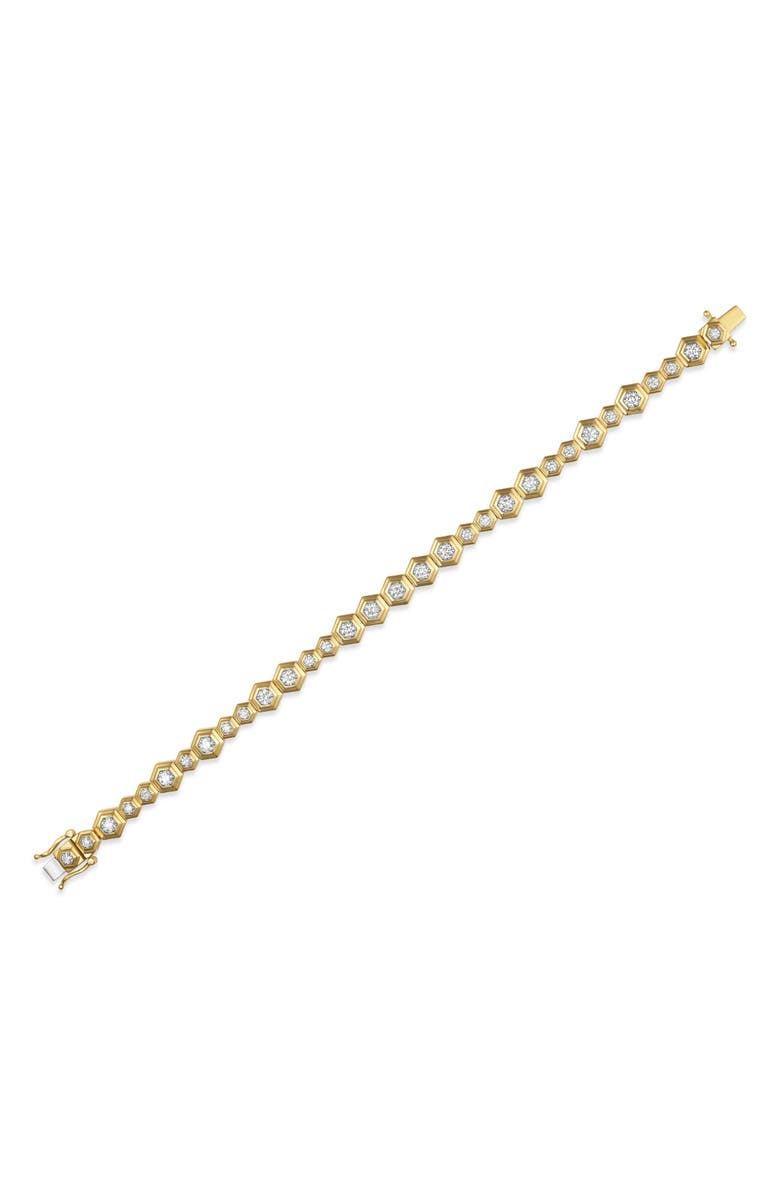 Sara Weinstock Honeycomb Diamond Bracelet, Main, color, Yellow Gold