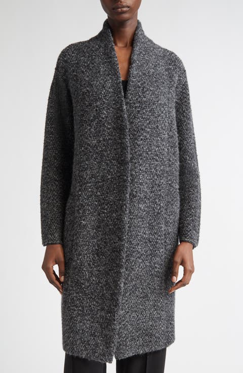Bouclé Cardigan Coat