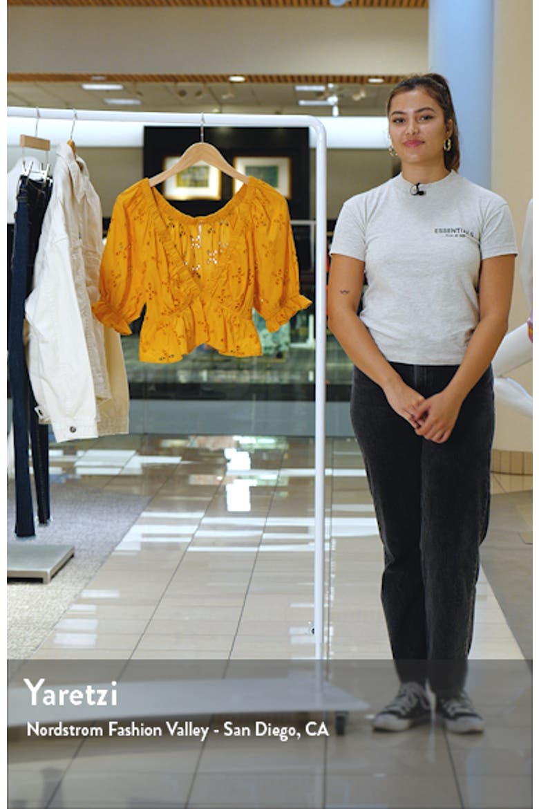 Gardenia Eyelet Crop Top video