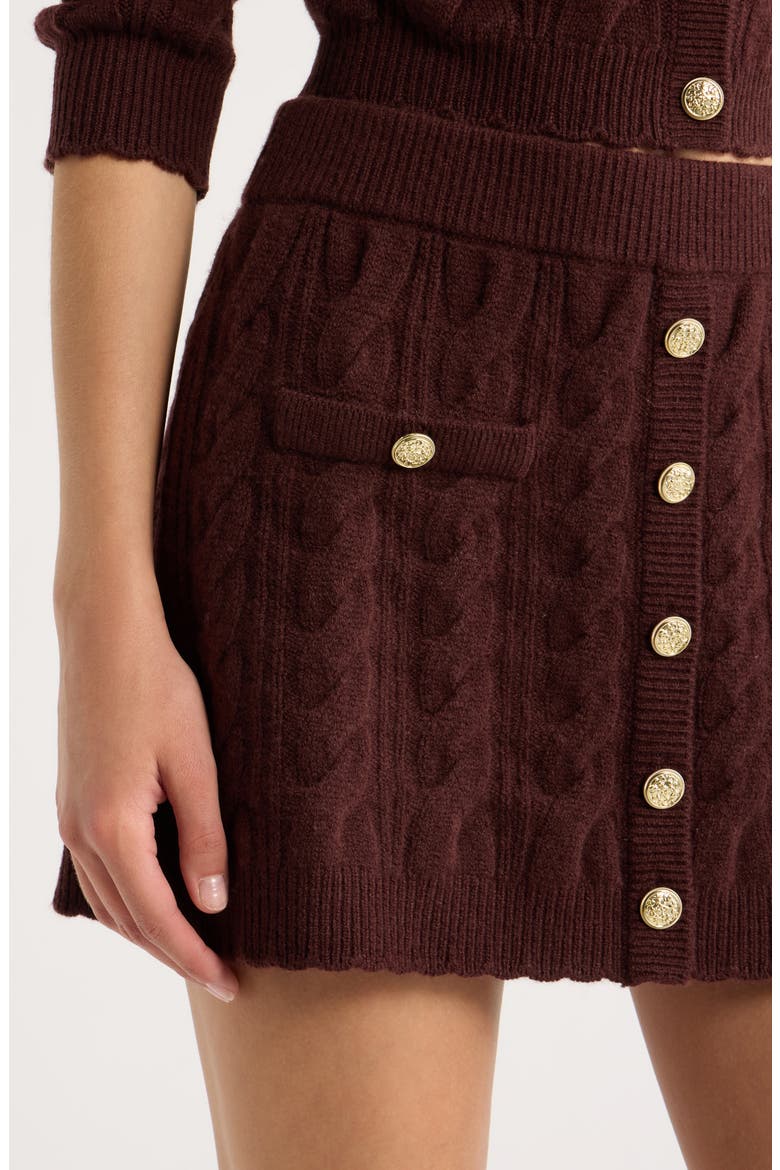 Berritt Wool & Cashmere Miniskirt, Alternate, color, CINNABAR