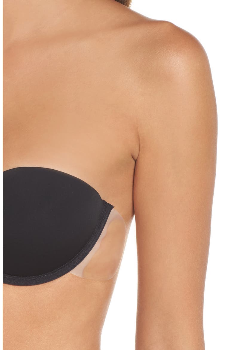 Go Bare Backless Strapless Underwire Bra, Alternate, color, BLACK