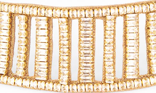 Deepa Gurnani Meinder Crystal Embellished Choker In Gold