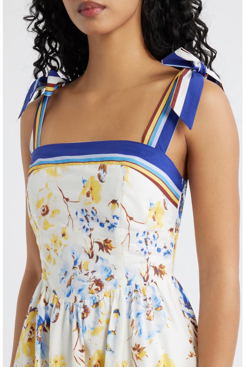 Liana Cotton Maxi Sundress, Alternate, color, WHITE/ MULTI