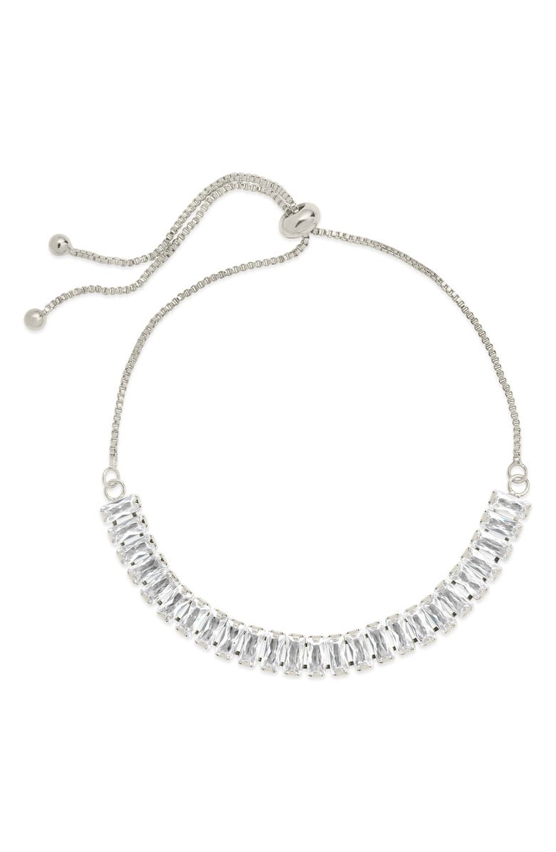 Sterling Forever Jordan Bolo Bracelet, Main, color, Silver