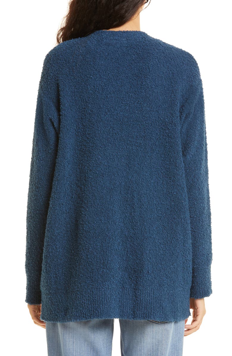 Eileen Fisher Organic Cotton Blend Bouclé Cardigan, Alternate, color,