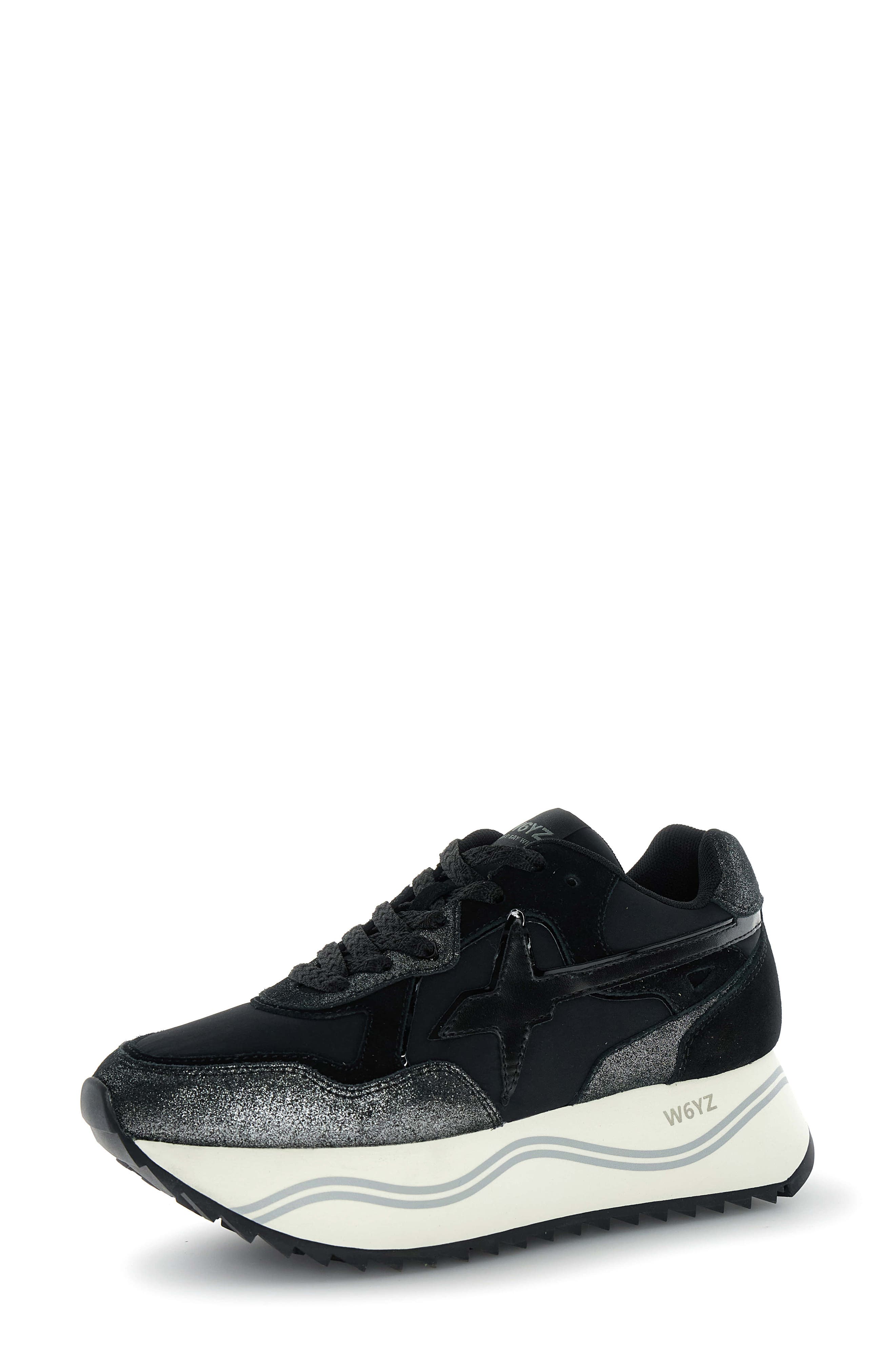 Deva Platform Sneaker, Main, color, BLACK