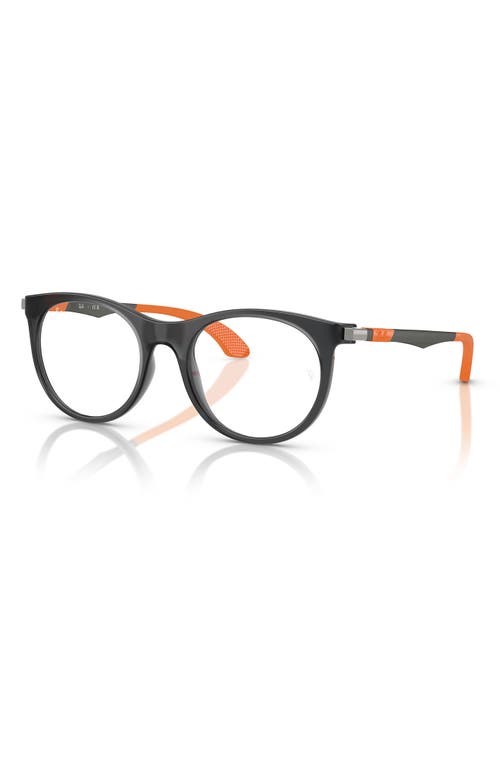Ray Ban Ray-ban Kids' 47mm Phantos Optical Glasses In Grey