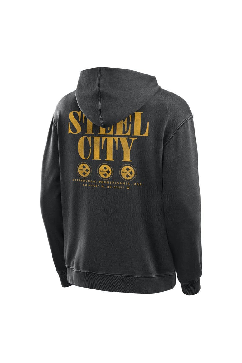 Men's Fanatics Black Pittsburgh Steelers Relaxed Intense Rivalry French Terry Hoodie, Alternate, color, Black