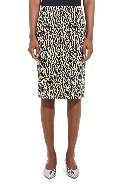 Bristol Print Pencil Skirt
