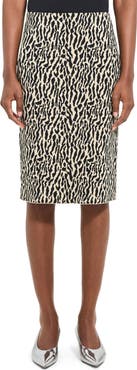 Theory Bristol Print Pencil Skirt